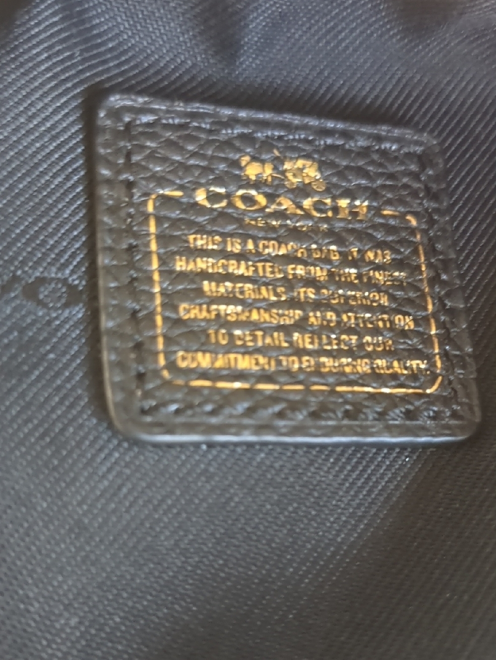 Coach black leather crossbody purse/bag - Picture 9 of 12